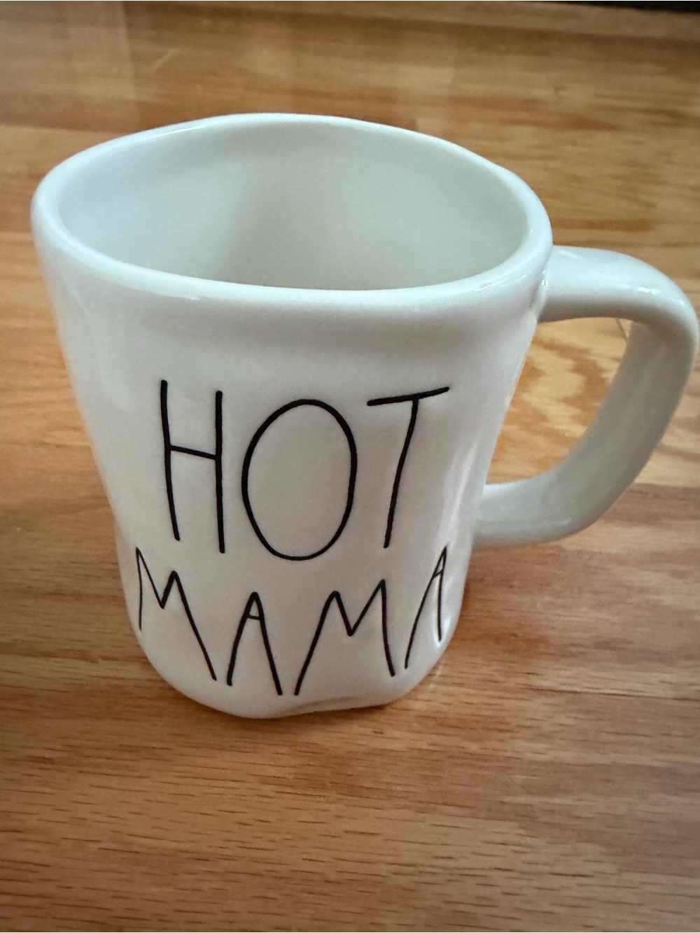 Rae Dunn White "Hot Mama" Ceramic Mug - Stylish Home Dining Coffee Cup